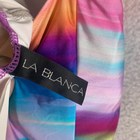 La Blanca Women's Sunset Shores Strappy One Shoulder One Piece Swimsuit Size‎ 10 - Picture 5 of 10